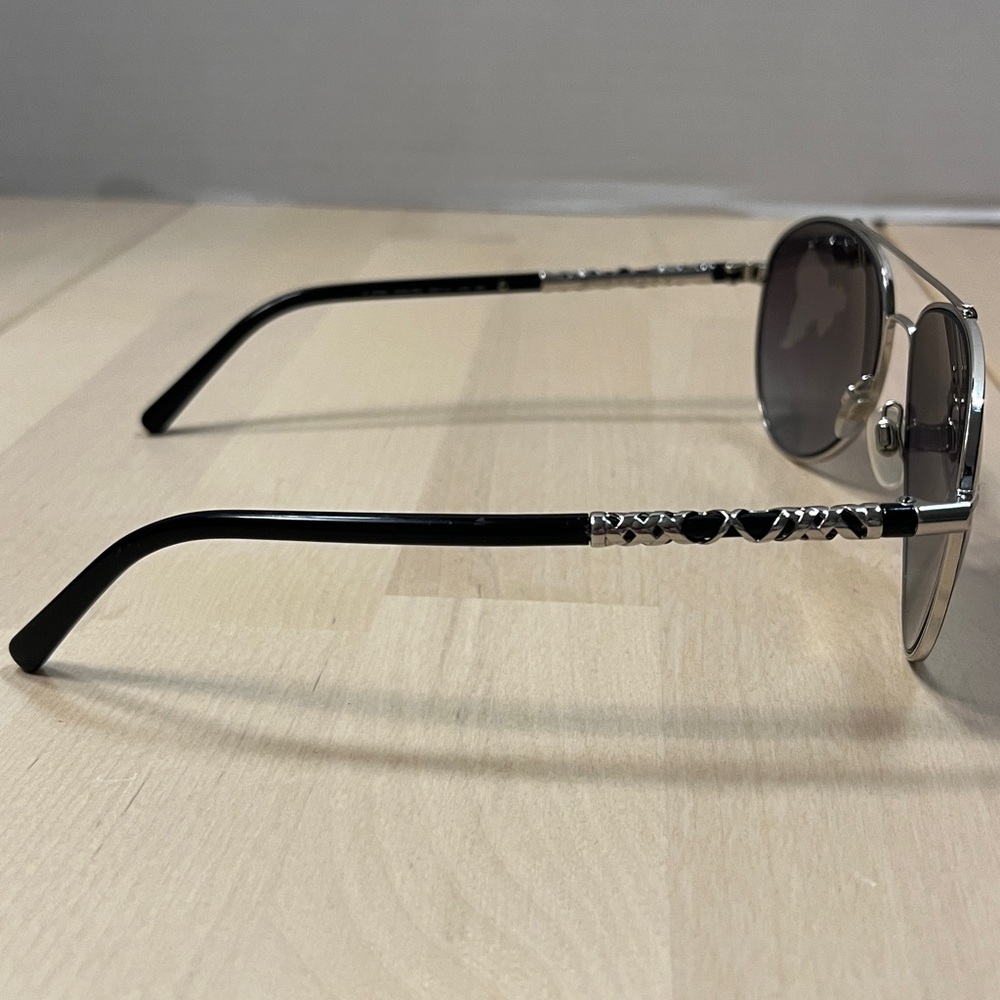 Burberry 3089 Silver & Black Aviator Sunglasses FRAMES ONLY - Picture 5 of 16